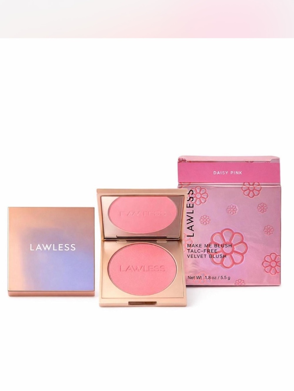 LAWLESS Make Me Blush Talc Tree Velvet Blush Daisy Pink NIB